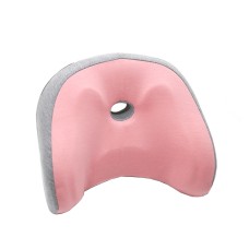 Children Car Head Pillow Car Interior Supplies Travel Sleep Adjustable U-Type Memory Cotton Neck Pillow(Pink)