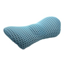 Car Supplies Lumbar Support Memory Foam Car Backrest Lumbar Cushion Seat Cushion Lumbar Pillow, Colour: 4D Grid Blue