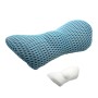 Car Supplies Lumbar Support Memory Foam Car Backrest Lumbar Cushion Seat Cushion Lumbar Pillow, Colour: 4D Grid Blue