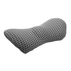 Car Supplies Lumbar Support Memory Foam Car Backrest Lumbar Cushion Seat Cushion Lumbar Pillow, Colour: 4D Grid Dark Gray