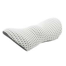 Car Supplies Lumbar Support Memory Foam Car Backrest Lumbar Cushion Seat Cushion Lumbar Pillow, Colour: Deep Gray+Light Gray