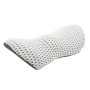 Car Supplies Lumbar Support Memory Foam Car Backrest Lumbar Cushion Seat Cushion Lumbar Pillow, Colour: Deep Gray+Light Gray