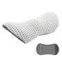 Car Supplies Lumbar Support Memory Foam Car Backrest Lumbar Cushion Seat Cushion Lumbar Pillow, Colour: Deep Gray+Light Gray