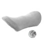 Car Supplies Lumbar Support Memory Foam Car Backrest Lumbar Cushion Seat Cushion Lumbar Pillow, Colour: Crystal Velvet Light Gray