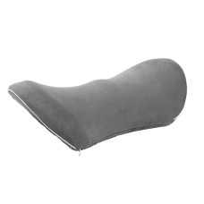 Car Supplies Lumbar Support Memory Foam Car Backrest Lumbar Cushion Seat Cushion Lumbar Pillow, Colour: Crystal Velvet Dark Gray