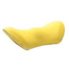 Car Supplies Lumbar Support Memory Foam Car Backrest Lumbar Cushion Seat Cushion Lumbar Pillow, Colour: Crystal Velvet Yellow