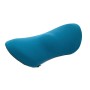 Car Supplies Lumbar Support Memory Foam Car Backrest Lumbar Cushion Seat Cushion Lumbar Pillow, Colour: Peacock Blue+Dark Gray