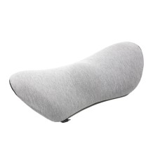 Car Supplies Lumbar Support Memory Foam Car Backrest Lumbar Cushion Seat Cushion Lumbar Pillow, Colour: Light Gray+Dark Gray