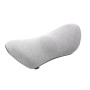 Car Supplies Lumbar Support Memory Foam Car Backrest Lumbar Cushion Seat Cushion Lumbar Pillow, Colour: Light Gray+Dark Gray