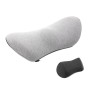 Car Supplies Lumbar Support Memory Foam Car Backrest Lumbar Cushion Seat Cushion Lumbar Pillow, Colour: Light Gray+Dark Gray