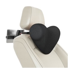 A09 Car Seat Headrest Memory Foam Comfortable Neck Pillow, Style: With Stand (Black)