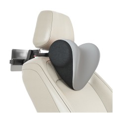 A09 Car Seat Headrest Memory Foam Comfortable Neck Pillow, Style: With Stand  (Gray)