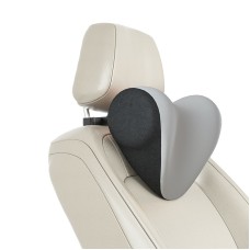 A09 Car Seat Headrest Memory Foam Comfortable Neck Pillow, Style: Without Stand (Gray)