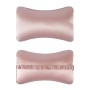 TZ19 Silk Car Head Pillow Car Memory Foam Comfort Lumbar ополя (розовый)