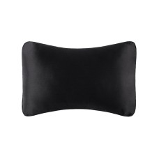 TZ19 Silk Car Head Pillow Car Memory Foam Comfort Lumbar Support(Black)