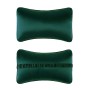 TZ19 Silk Car Head Pillow Car Memory Foam Comfort Lumbar Support(Green)