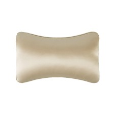 TZ19 Silk Car Head Pillow Car Memory Foam Comfort Lumbar Support(Champagne)
