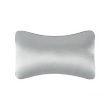 TZ19 Silk Car Head Pillow Car Memory Foam Comfort Lumbar Support(Silver Gray)