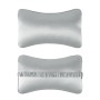TZ19 Silk Car Head Pillow Car Memory Foam Comfort Lumbar Support(Silver Gray)
