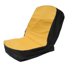 Пылепроницаемый крышка сиденья для травяного ножа / сельскохозяйственного транспортного средства / вилочного погрузчика / трактора, размер: 15 дюймов (желтый черный)