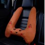 Car Sleeping Pillow Child Neck Pillow Seat Belt Hugging Car Accessories Random Color, Style:Leather Cashmere