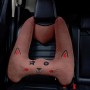 Car Sleeping Pillow Child Neck Pillow Seat Belt Hugging Car Accessories Random Color, Style:Leather Pillow + Headrest