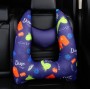 Car Sleeping Pillow Child Neck Pillow Seat Belt Hugging Car Accessories Random Color, Style:Mesh Pillow + Headrest