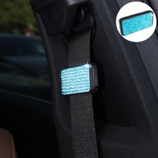 Car Seat Belts Crystal Clip Fixer Tightening Regulator (Blue)