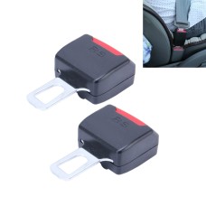 2 PCS RS-01 Universal Car Seat Belt Extension Buckle (Black)