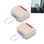 2 PCS RS-01 Universal Car Seat Belt Extension Buckle (Khaki)