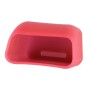 Safe Rubber Car Seat Belt Clips Locking Buckles Protective Cover(Red)