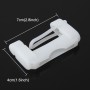 Universal Adjustable Car Seat Belt Buckle Plug Protective Cover Case(White)