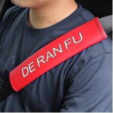 DERANFU Car Safety Cover Strap Seat Belt Shoulder Protector(Red)