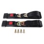 Autofriend ZY-352 2 PCS Universal Retractable 2 Point Auto Car Safety Seat Lap Belt Set Kit