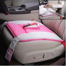 Car Safety Seat Protective Pad with Clip Back Abdominal Belt for Pregnant Woman (Pink)