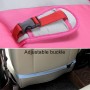 Car Safety Seat Protective Pad with Clip Back Abdominal Belt for Pregnant Woman (Pink)