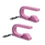 2 PCS Car Seat Key Safety Seat Unlocking Portable Unlock Child Safety Belt Accessories(Pink)