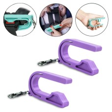 2 PCS Car Seat Key Safety Seat Unlocking Portable Unlock Child Safety Belt Accessories(Light Purple)