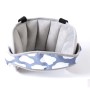 Child Car Seat Head Support Comfortable Safe Sleep Solution Pillows Neck Travel Stroller Soft Cushion(Grey Print)