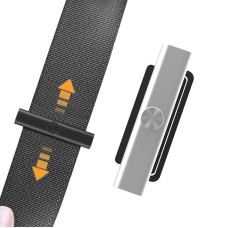 Car Safety Belt Holder Non-Slip Limiter Slack Adjuster(Silver)