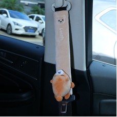 002 Cute Cartoon Thicked Seat Belt Anti-Strangled Protective Cushion, Length: 30.5cm (Bear)