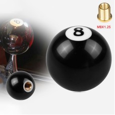 Black 8 Ball Shift Knob for Automatic Gear Shifer, Adapter Size: M8 x 1.25