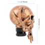 Универсальный автомобиль автомобиль Creative Skull Double Heads Closed Cover Cover Manual Автоматическая ручка переключения передач (бронза)