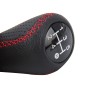 Universal 5-Speed Manual Shift Knob Manual Gear Shift Knob Stick Head Fit for All Car(Red)