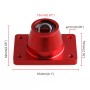 Car Short Shift Lever Base Aluminum Alloy Gear Shifter Base for Peugeot 206 306 GTI (Red)