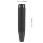 Metal Leather Long Column Car Shift Knob, Size: 18x3.3cm (Black)