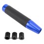 Ручка с переключением автомобиля с металлической кожей, размер: 18x3,3 см (синий цвет)