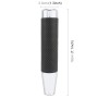 Metal Leather Long Column Car Shift Knob, Size: 18x3.3cm (Silver)