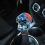 Universal Skull Head Shape Manual or Automatic Gear Shift Knob, Size: 8.7x5.5cm (Blue)