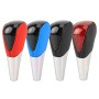 Universal High Carbon Fiber Texture Leather Hole Pattern Car Gear Shift Knob Modified Shifter Lever Knob